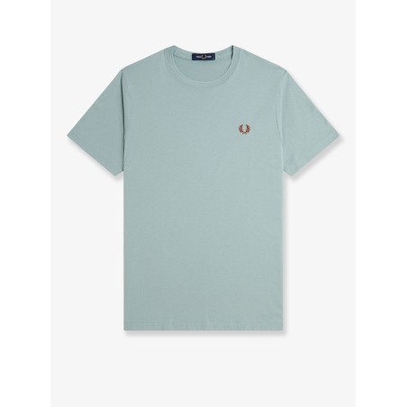 Cotton t-shirt with logo embroidery