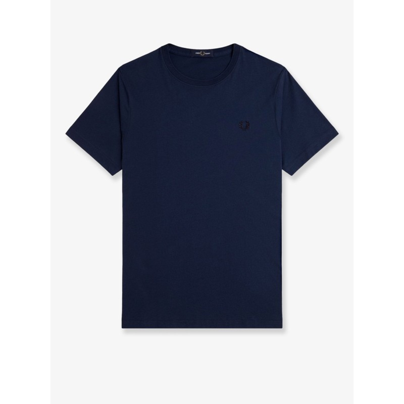 Cotton t-shirt with logo embroidery