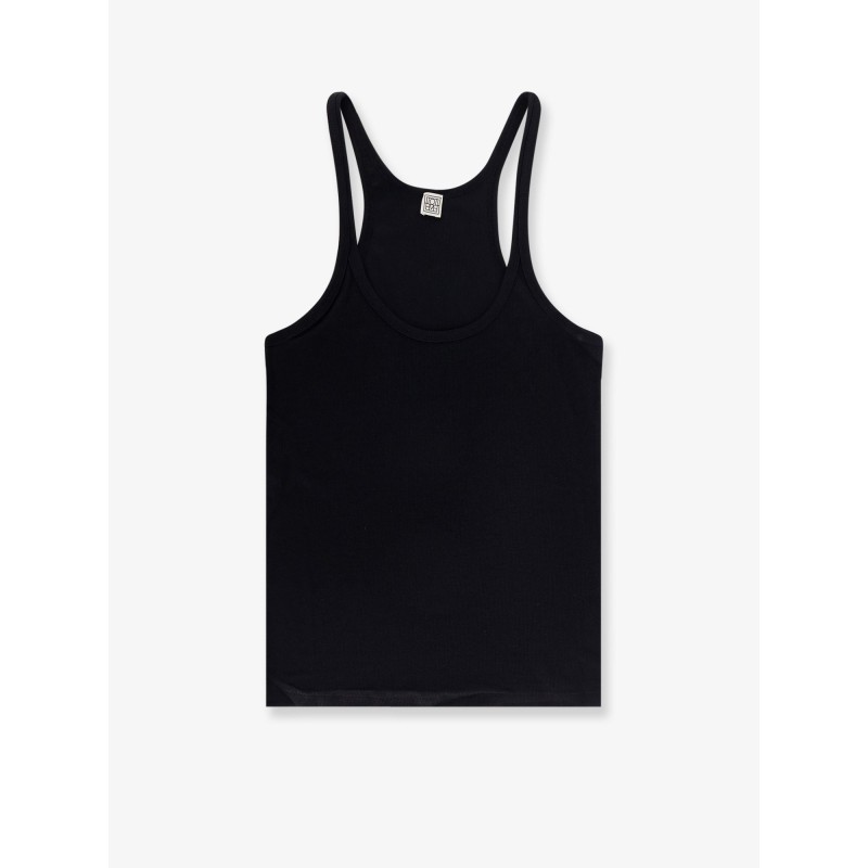 Ribbed cotton tank top