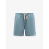 Corduroy bermuda shorts with logo embroidery
