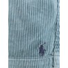 Corduroy bermuda shorts with logo embroidery