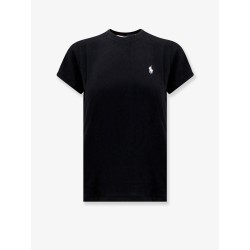 Cotton T-shirt with logo embroidery