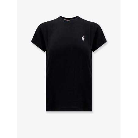 Cotton T-shirt with logo embroidery