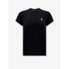 Cotton T-shirt with logo embroidery