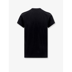 Cotton T-shirt with logo embroidery