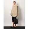 Leather bucket bag with strap
