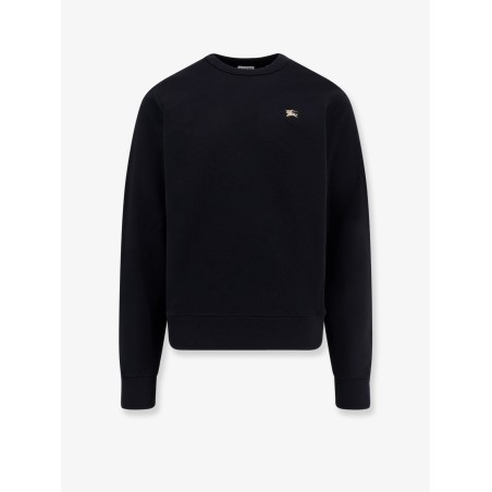 Cotton sweatshirt with logo embroidery