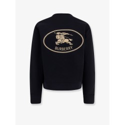 Cotton sweatshirt with logo embroidery