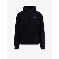 Cotton sweatshirt with logo embroidery