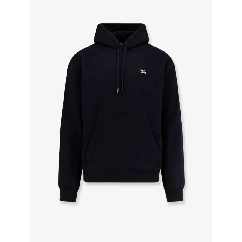 Cotton sweatshirt with logo embroidery