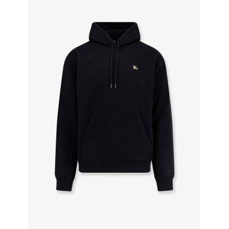 Cotton sweatshirt with logo embroidery