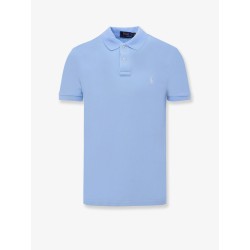 Cotton polo shirt with logo embroidery