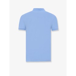 Cotton polo shirt with logo embroidery