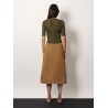 Semi-sheer certified viscose knitted top