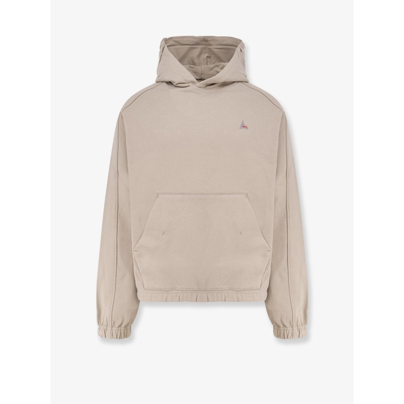 Stretch cotton sweatshirt with logo