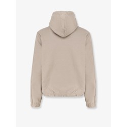 Stretch cotton sweatshirt with logo