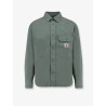 Cotton shirt with logo patch