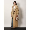 Wool and silk crepe coat with all-over GG motif