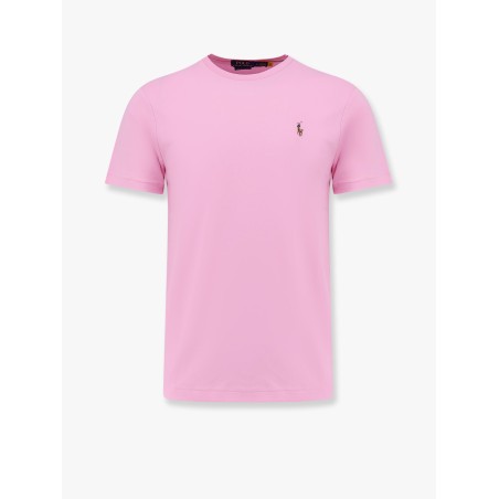 Cotton T-shirt with logo embroidery