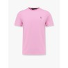 Cotton T-shirt with logo embroidery