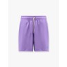 Nylon swim trunk with logo embroidery