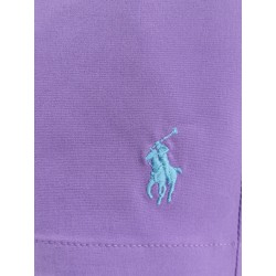 Nylon swim trunk with logo embroidery