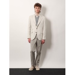 Linen, wool and silk blazer