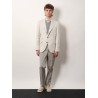 Linen, wool and silk blazer