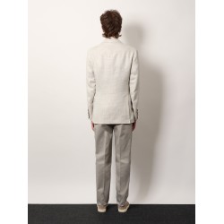 Linen, wool and silk blazer