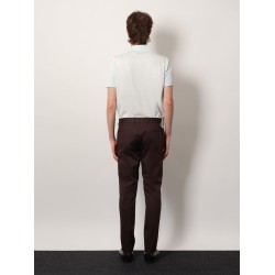 Edge stretch cotton trousers