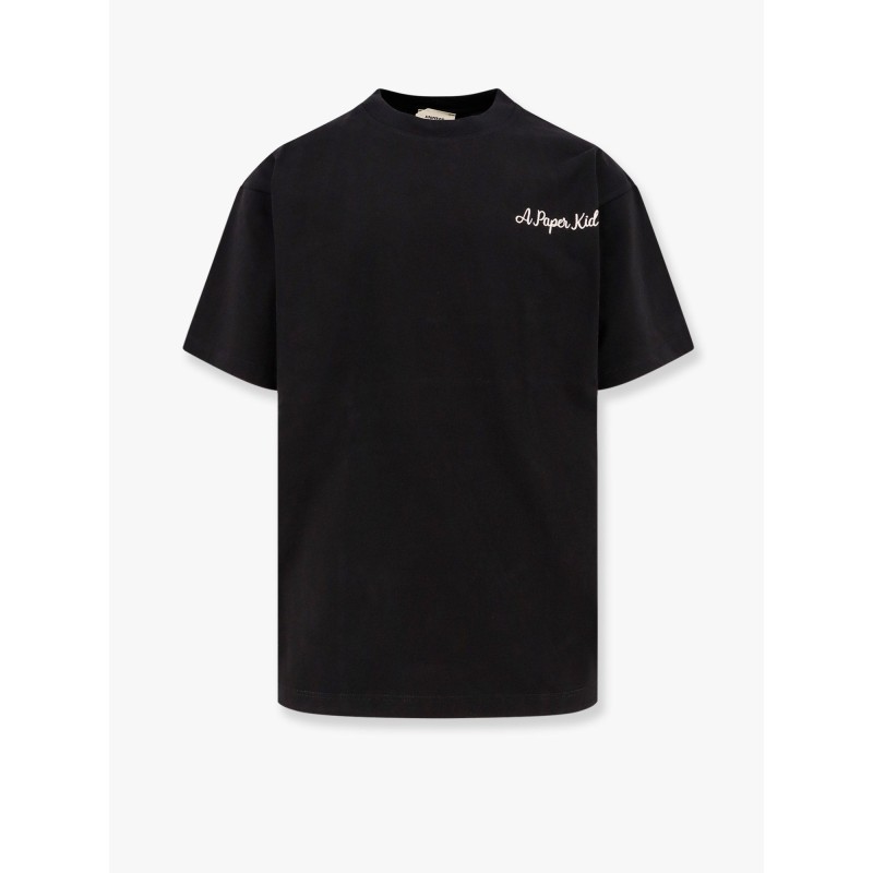 Cotton t-shirt with logo embroidery