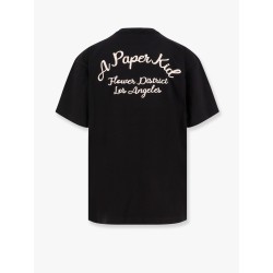 Cotton t-shirt with logo embroidery