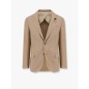 Wool blazer with iconic brooch