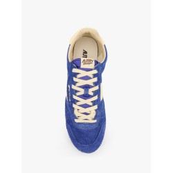 Windspin low-top suede and leather sneakers