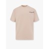 Cotton t-shirt with logo embroidery