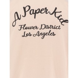 Cotton t-shirt with logo embroidery