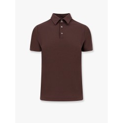Icecotton polo shirt with lateral slits