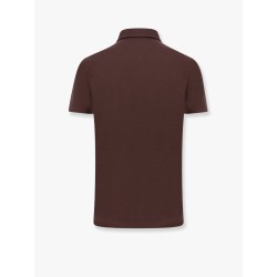 Icecotton polo shirt with lateral slits