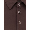 Icecotton polo shirt with lateral slits