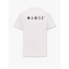 Cotton t-shirt with logo on the back