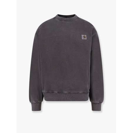 Cotton sweatshirt with washed out effect