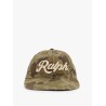 Cotton baseball hat with logo on the front