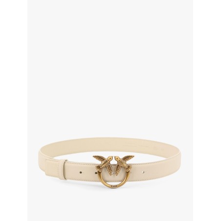 Berry leather belt