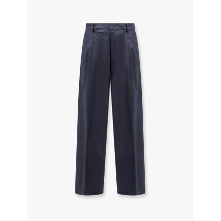 Cotton trouser with frayed edges