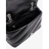 Matelassé leather shoulder bag with iconic love birds buckle