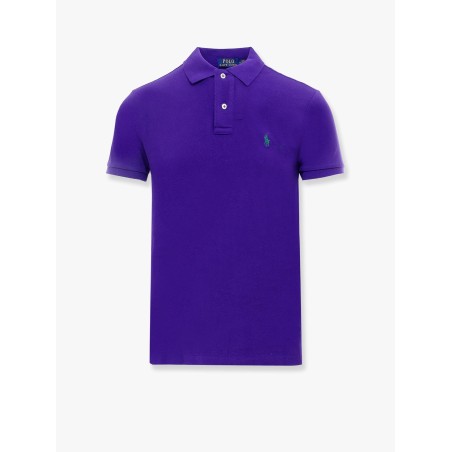 Cotton polo shirt with embroidered logo