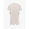 Dress with draped cotton inserts on the back