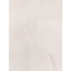 Dress with draped cotton inserts on the back