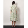 Artemisia ramie long dress with cotton petticoat