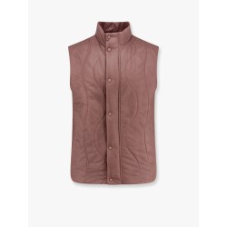 Laminar padded and quilted sleeveless jacket